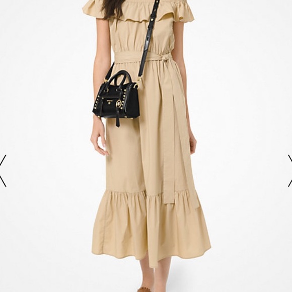 MICHAEL KORS Carine Extra-Small Studded Pebbled Leather Crossbody Bag 32T0GCCC0L - Picture 13 of 13